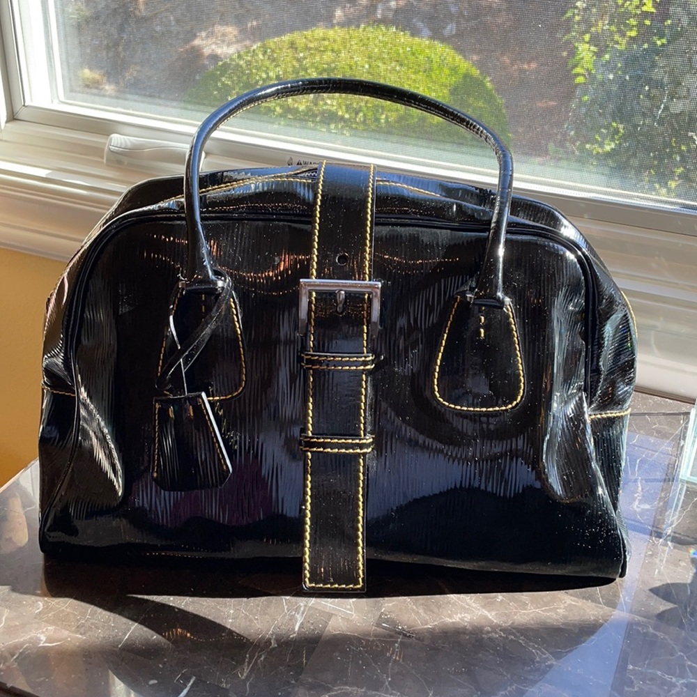 Prada Black patent leather bag